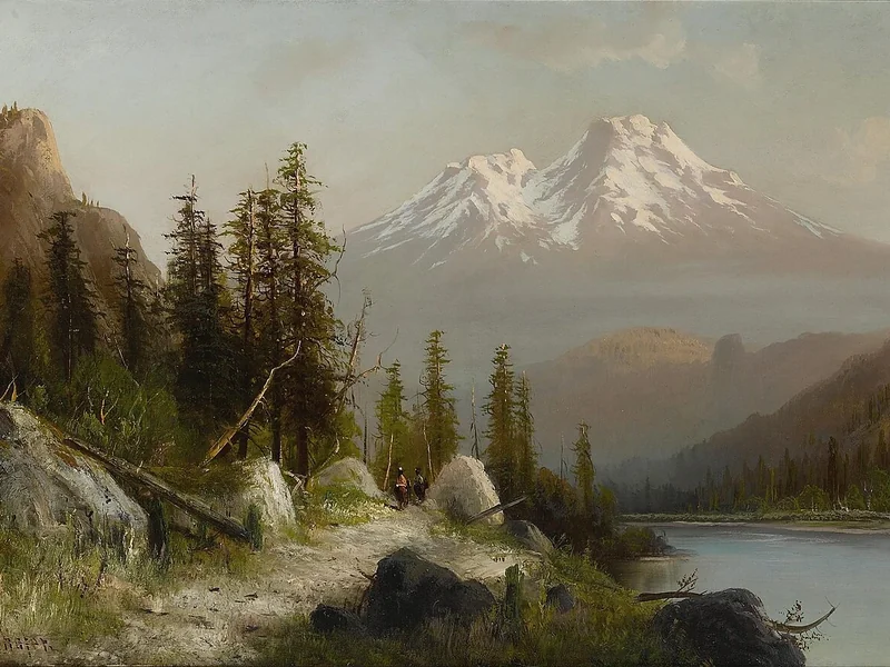 1839-Friedrich Ferdinand Schäfer - Mattina sul Monte Shasta